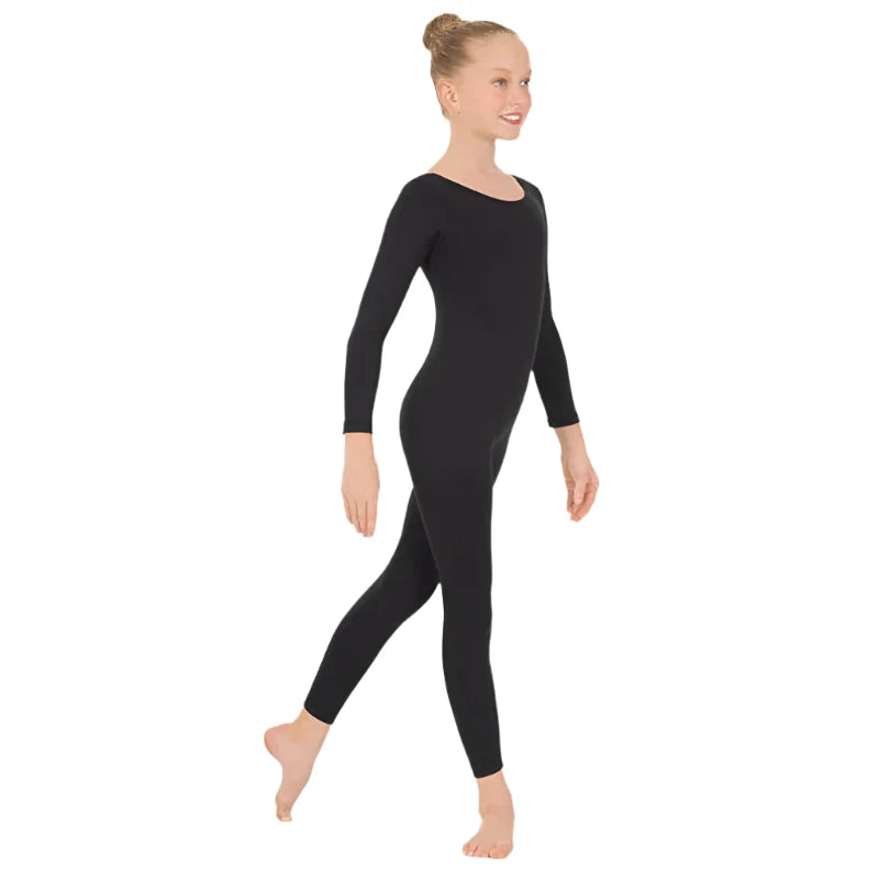 Eurotard Unisex Long Sleeve Cotton Lycra Unitard Youth