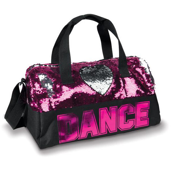 DansBagz Sequin Heart Duffel Chicago Dance Supply